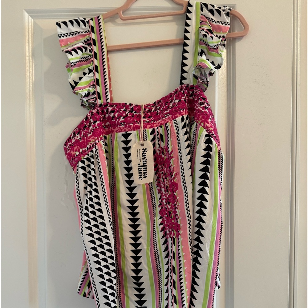 Savanna Jane L flutter top NWT‎